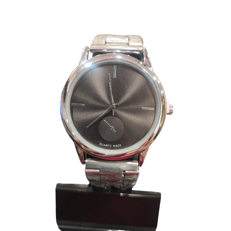 Ρολόι unisex με μπρασελέ και γκρι σκούρο καντράν