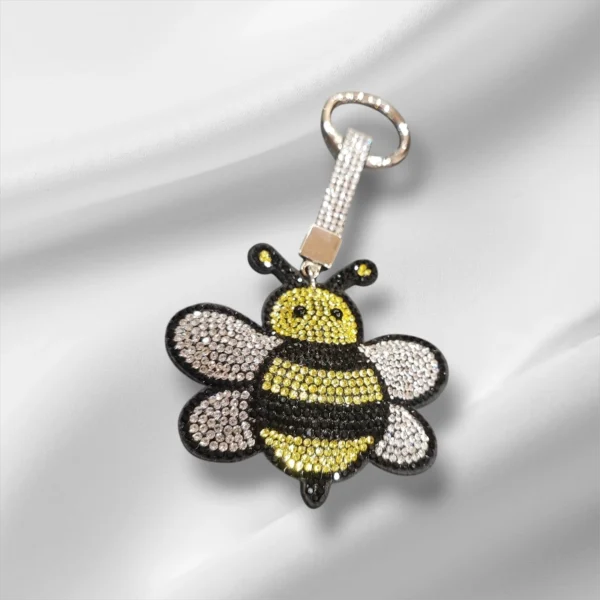 Μπρελόκ μελισσούλα με στρας