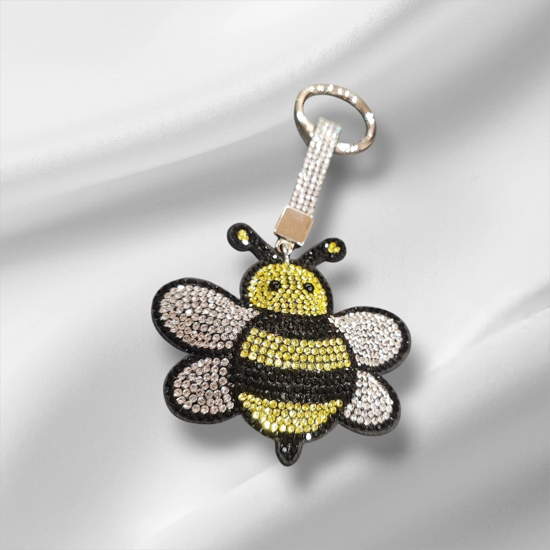 Μπρελόκ μελισσούλα με στρας