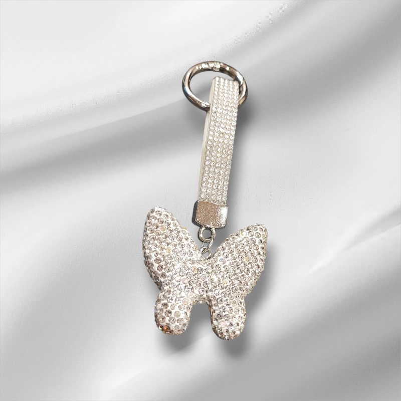 Μπρελόκ πεταλούδα στρας