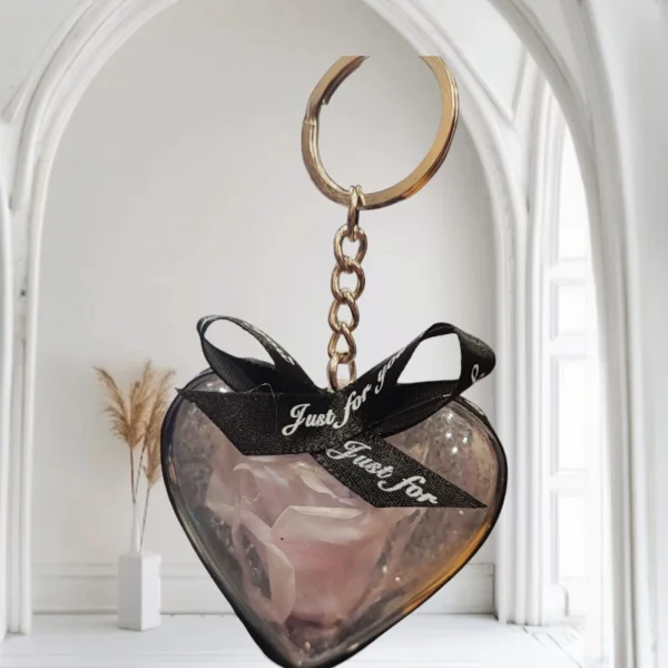 Forever rose μπρελοκ σε λιλά απαλή απόχρωση