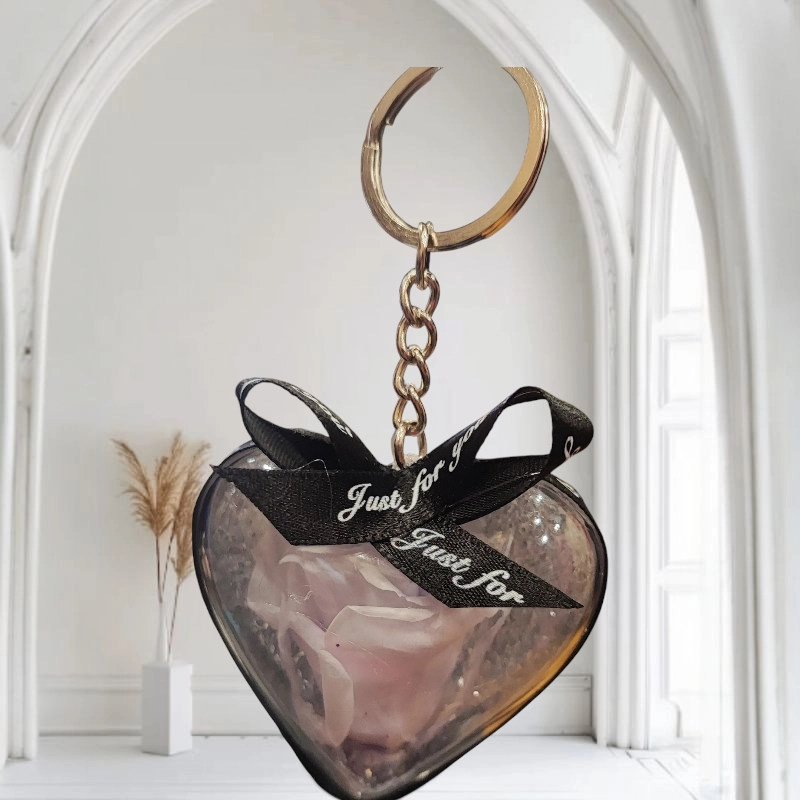 Forever rose μπρελοκ σε λιλά απαλή απόχρωση