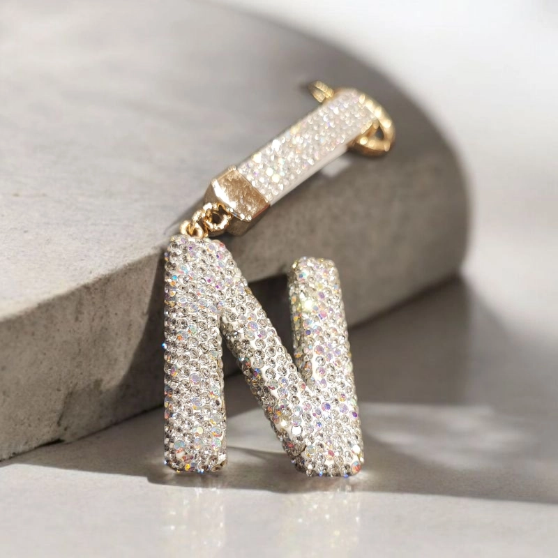 Μπρελόκ στρας με αρχικό Ν