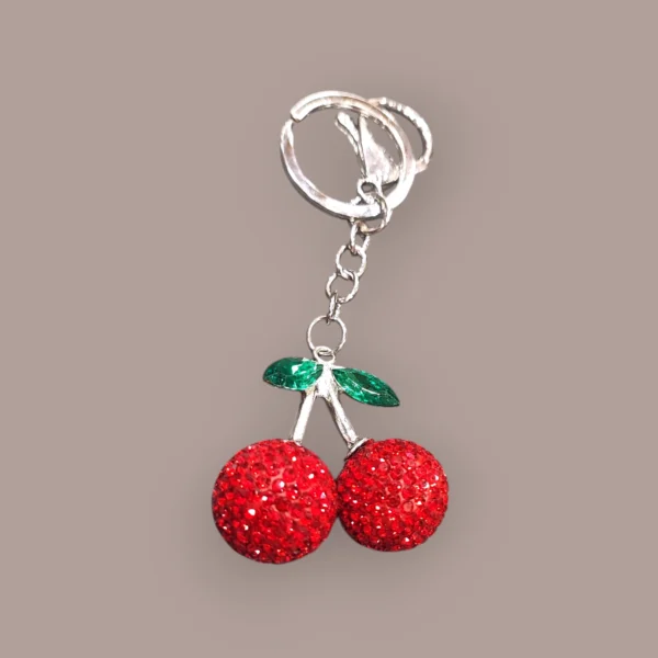 Κερασάκια 3d μπρελόκ με στρας