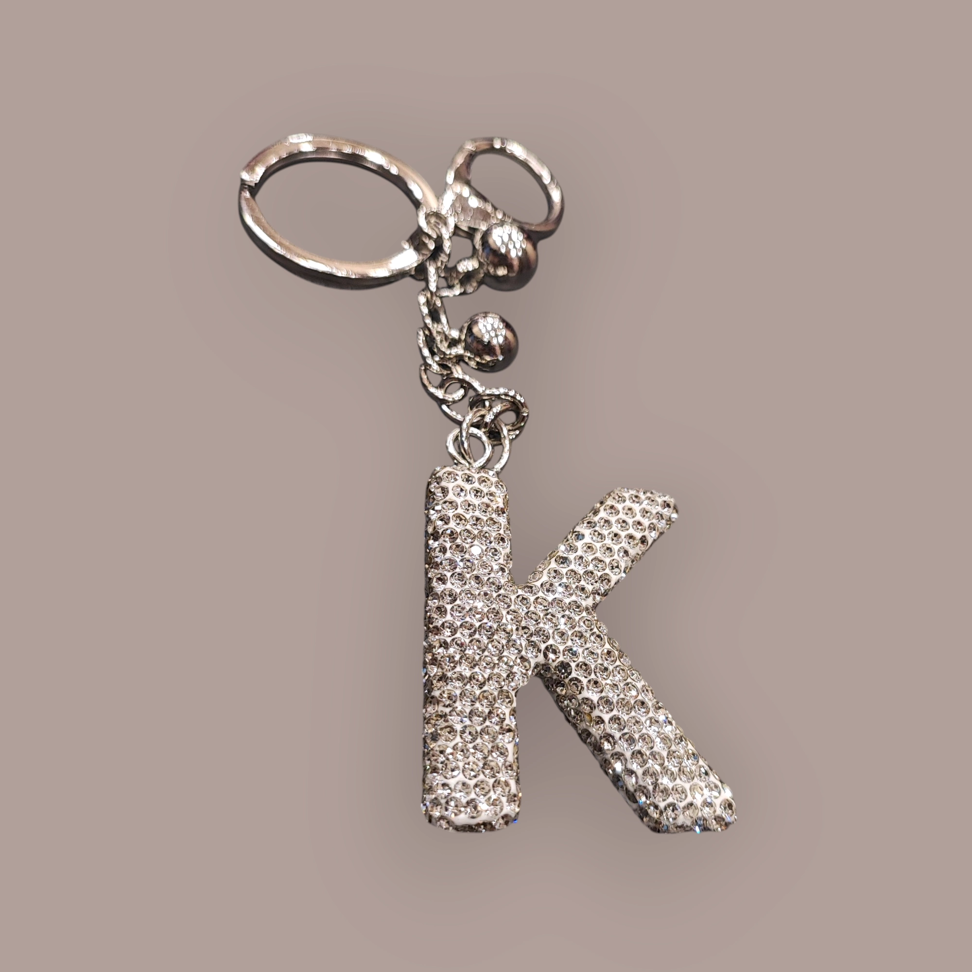 Μπρελόκ στρας με αρχικό Κ