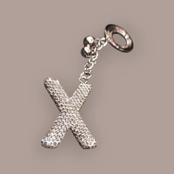 Μπρελόκ στρας με αρχικό Χ