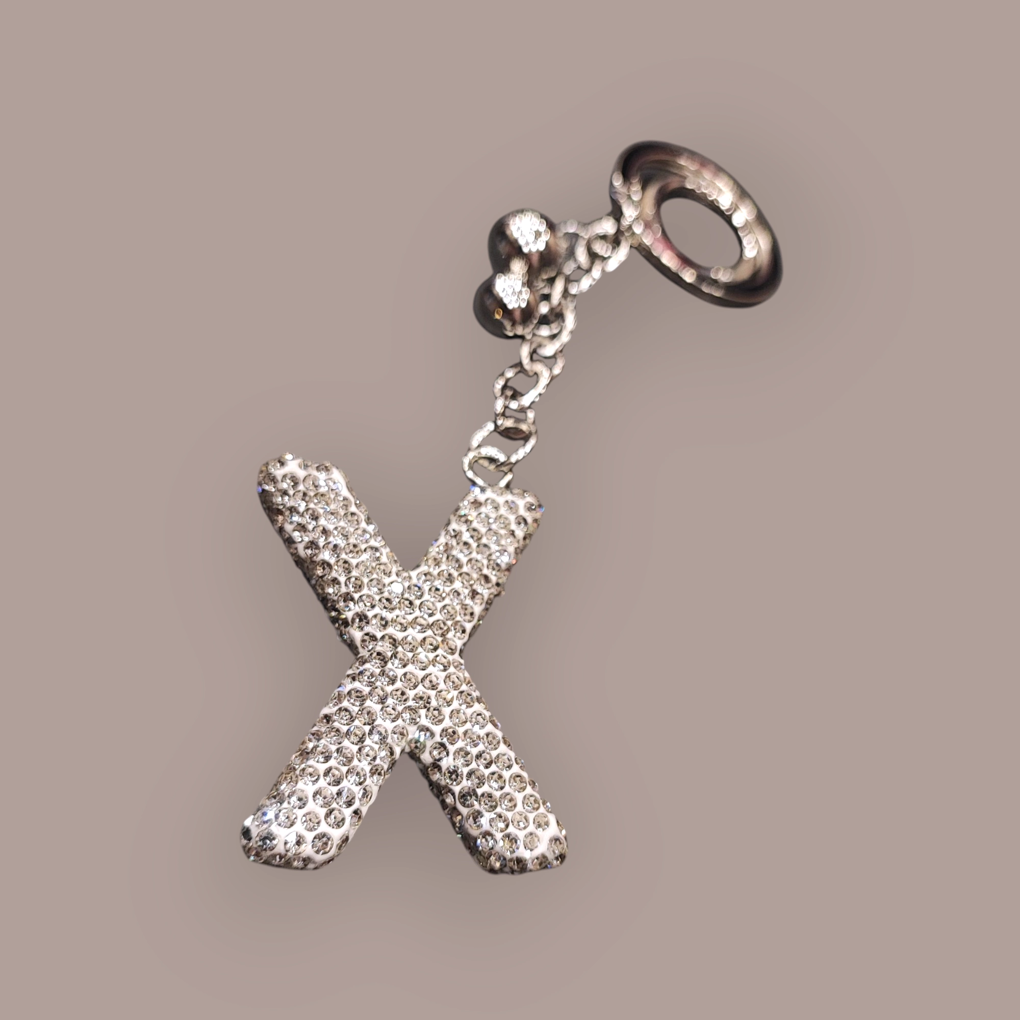 Μπρελόκ στρας με αρχικό Χ