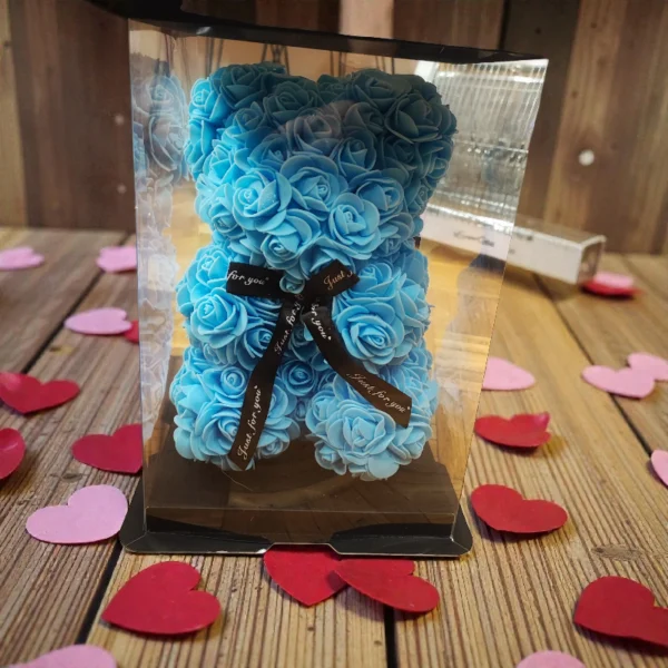 Rosebear γαλάζιο με κουτάκι δώρου