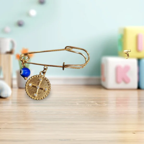 Παραμάνα για νεογέννητο με σταυρό-ματάκι