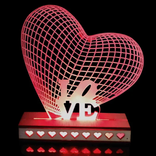 Φωτιζόμενο stand τρισδιάστατο ΄΄LOVE´´