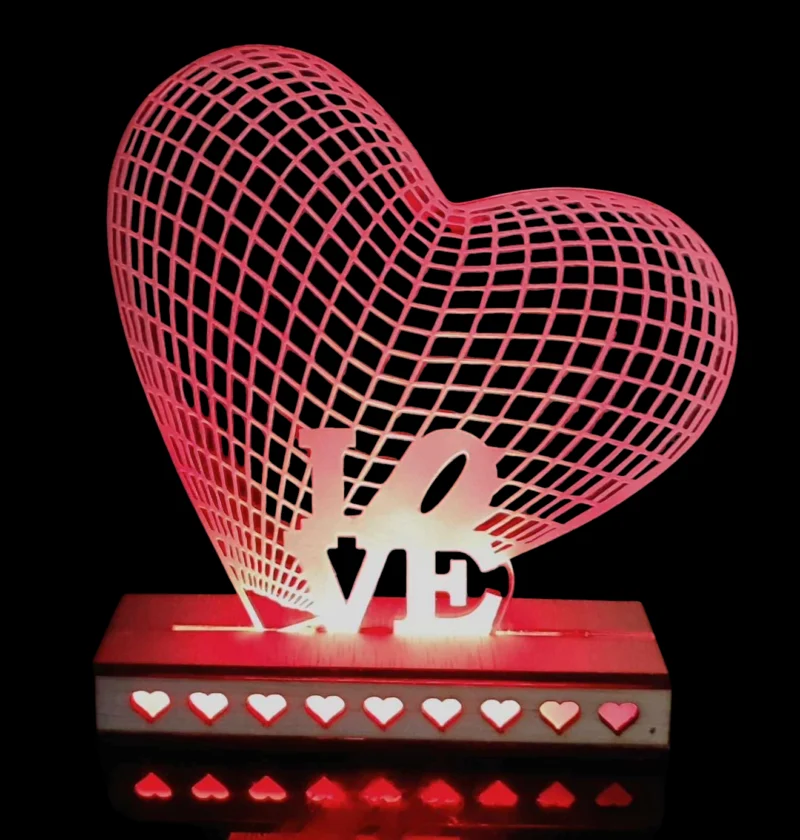 Φωτιζόμενο stand τρισδιάστατο ΄΄LOVE´´