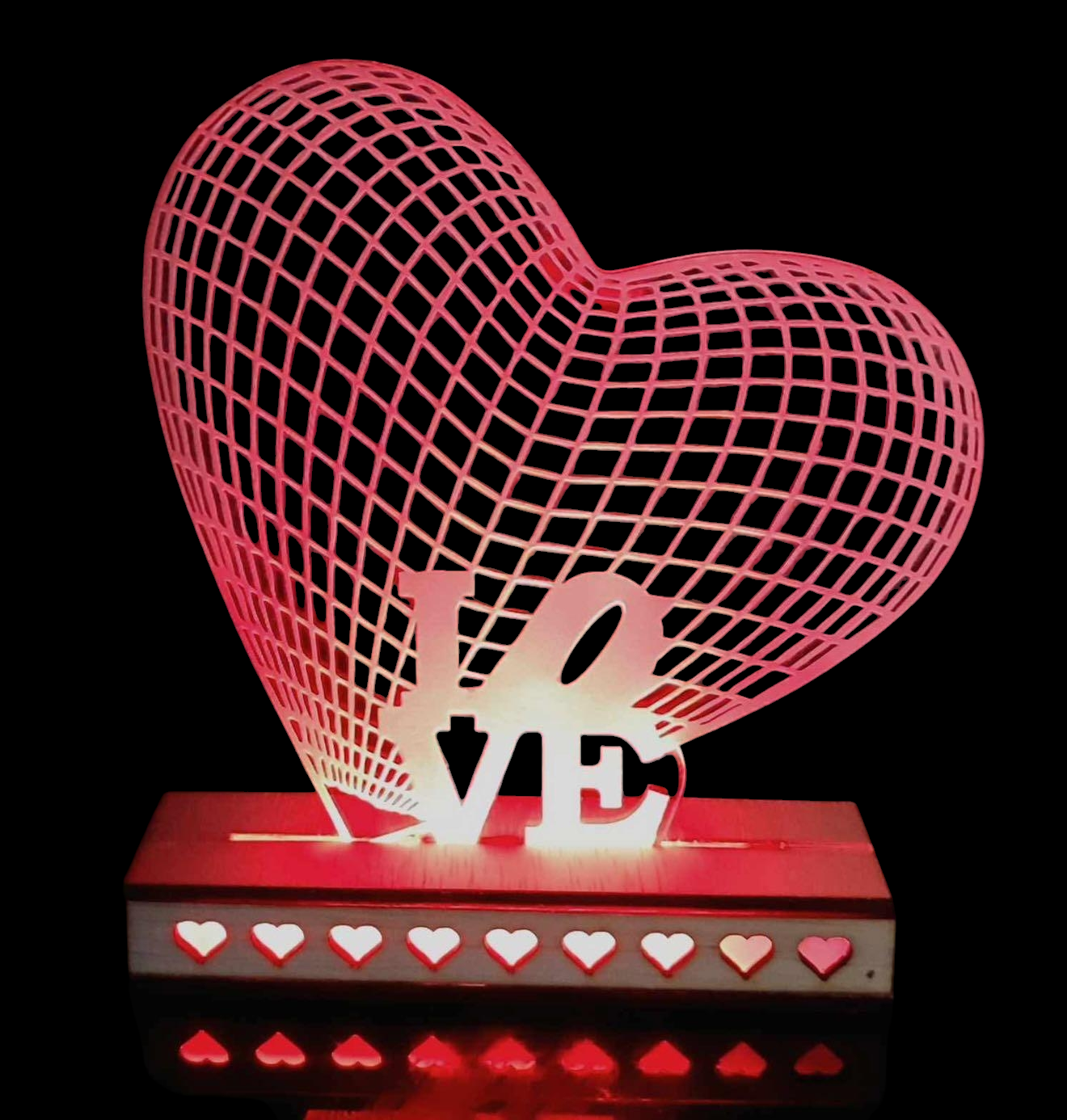 Φωτιζόμενο stand τρισδιάστατο ΄΄LOVE´´