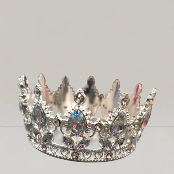 Εντυπωσιακή Κορώνα για Τούρτα με Ιριδίζον Στρας | XrxGifts - Cake Topper