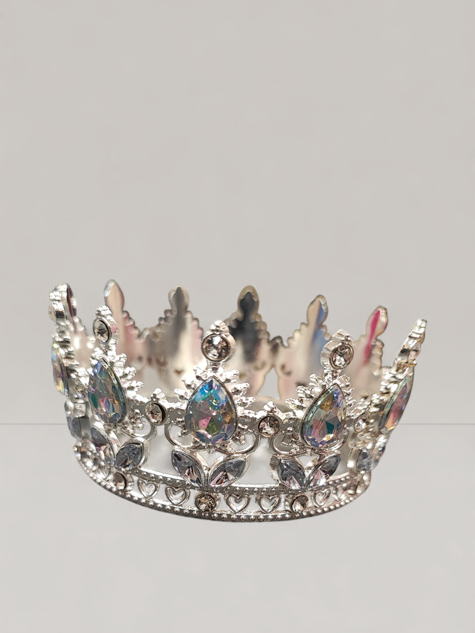 Εντυπωσιακή Κορώνα για Τούρτα με Ιριδίζον Στρας | XrxGifts - Cake Topper